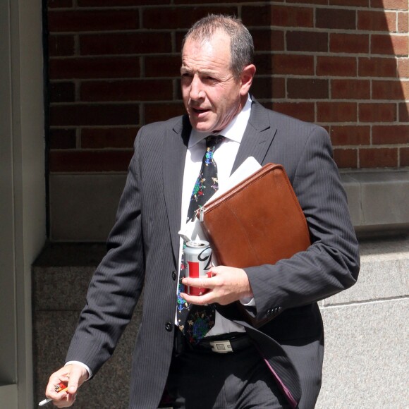 Michael Lohan rejoint sa fille Lindsay à son hotel, New york, le 17 septembre 2013