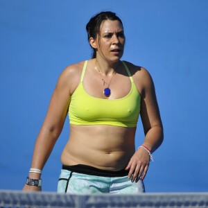 Marion Bartoli au Tournoi des Légendes à Malbourne, en marge de l'Open d'Australie, le 24 janvier 2015