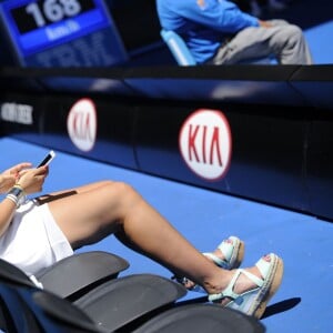 Marion Bartoli à l'Open d'Australie au Melbourne Park de Melbourne, le 29 janvier 2015