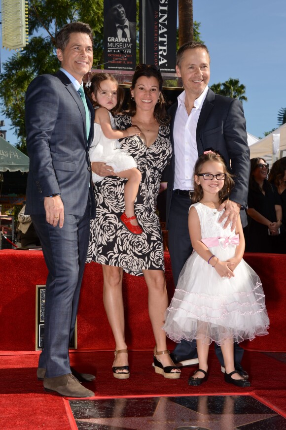 Chad lowe est venu en famille assister à la cérémonie au cours de laquelle Rob Lowe a reçu son étoile sur le Hollywood Walk of Fame, le 8 décembre 2015