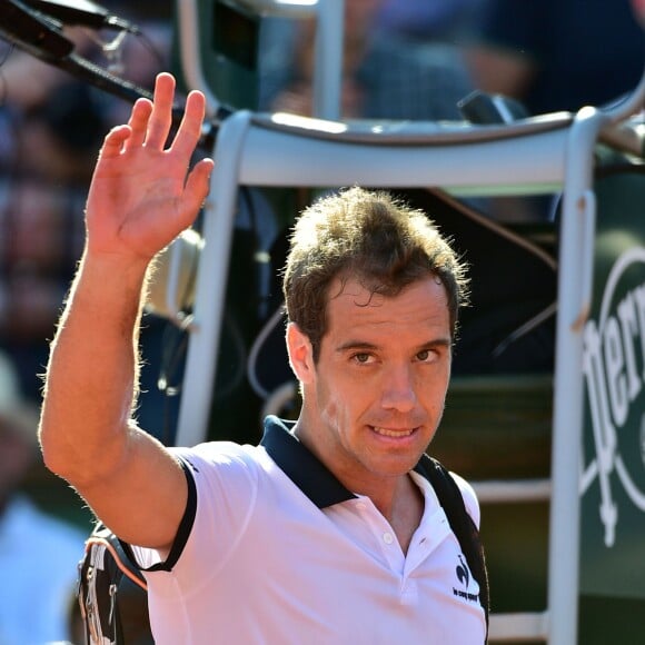 Richard Gasquet lors des Internationaux de France de Roland Garros le 30 mai 2015.