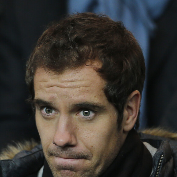 Richard Gasquet assiste au match Psg-Rennes au parc des Princes à Paris Le 30 Janvier 2015