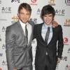 Max Thieriot et Freddie Highmore, stars de la série "Bates Motel", à New York le 8 mai 2013.
