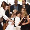 Mariah Carey et ses enfants Monroe et Moroccan - Mariah Carey reçoit son étoile sur le Walk of Fame à Hollywood, le 5 août 2015. © CPA/BESTIMAGE