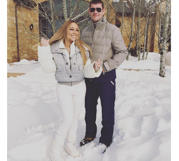Mariah Carey en vacances à Aspen avec son chéri James Packer . Photo postée sur Instagram le 28 décembre 2015.