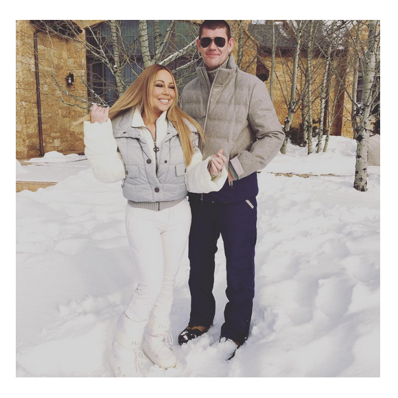 Mariah Carey en vacances à Aspen avec son chéri James Packer . Photo postée sur Instagram le 28 décembre 2015.