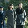 Exclusif - Marine Vacth et Romain Duris lors du tournage du Film "La Confession", à Villers-Lez-Heest, en Belgique le 3 décembre 2015.
