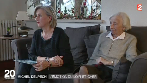 La cousine et la tante de Michel Delpech lui rendent hommage - JT de France 2, dimanche 3 janvier 2015.