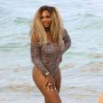 Serena Williams sur une plage de Miami le 31 mai 2014