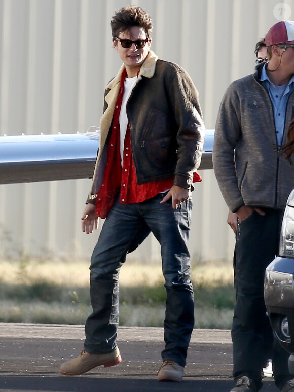 Exclusif - John Mayer - Mariage de Allison Williams ("Girls") et Ricky Van Veen dans une ferme du Wyoming le 19 septembre 2015.