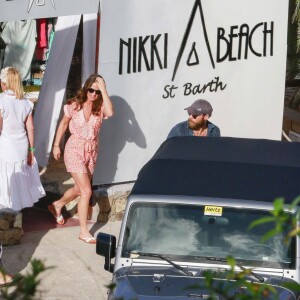 Pippa Middleton sort du Nikki Beach avec son frère James Middleton à Saint-Barthélemy, le 3 janvier 2016.