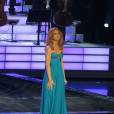 Céline Dion en concert au Caesars Palace à Las Vegas le dimanche 30 août 2015.