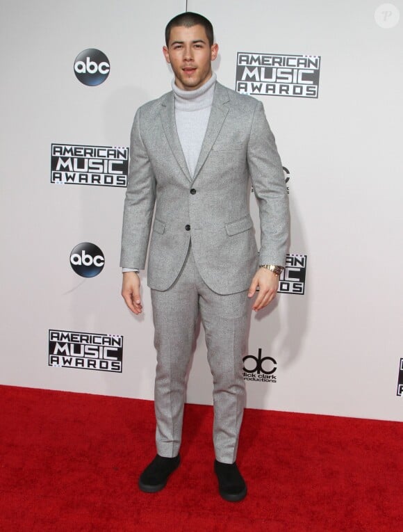 Nick Jonas - La 43ème cérémonie annuelle des "American Music Awards" à Los Angeles, le 22 novembre 2015.
