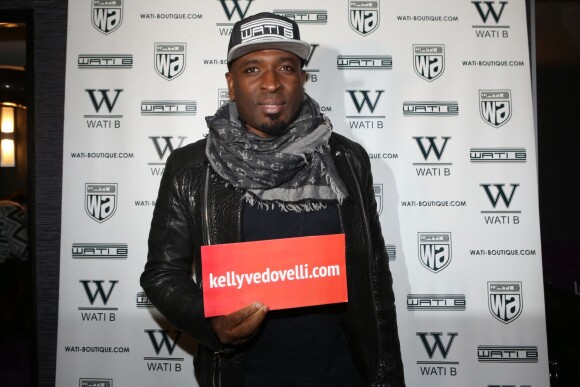Dawala (Badiri Diakité, patron de Wati B) - Soirée de lancement du site kellyvedovelli.com au Bridge Club à Paris, le 7 janvier 2016.