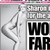 A 57 ans, Sharon Stone pose nue sur la couverture du quotidien new yorkais New York Post du 14 août 2015. La photo fait partie s'une série publiée par le mensuel Harper's Bazaar.