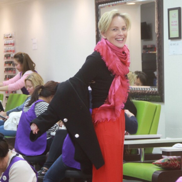 Sharon Stone à Los Angeles, le 4 janiver 2016.