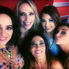 Alizée, Tonya Kinzinger, Fabienne Carat, EnjoyPhoenix et Priscilla le 9 janvier 2016 à Marseille, dans les coulisses de la tournée Danse avec les stars.
