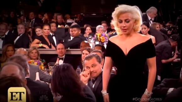 Lady Gaga aux Golden Globes, entre son triomphe, son oubli, et Leonardo DiCaprio.