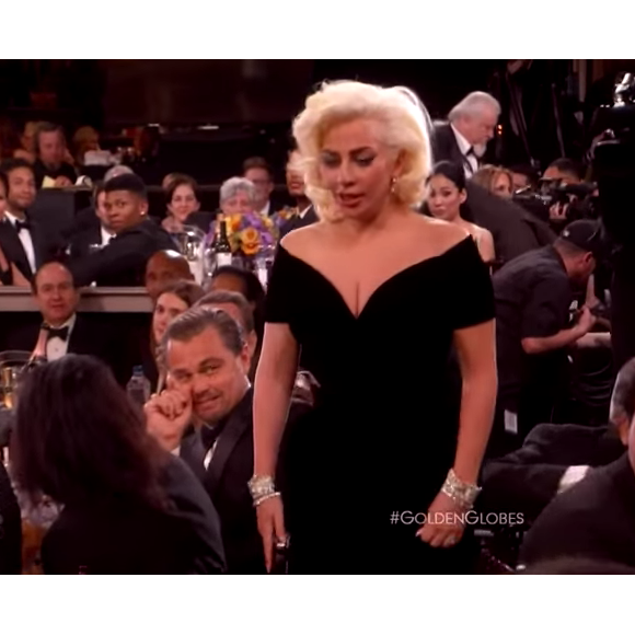 Lady Gaga vs. Leonardo DiCaprio, la Toile en a fait un buzz. (capture d'écran)