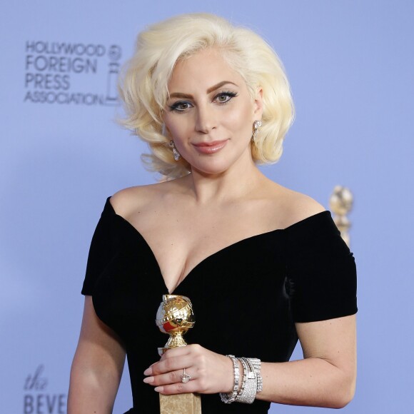 Lady Gaga - Press Room lors de la 73e cérémonie annuelle des Golden Globe Awards à Beverly Hills, le 10 janvier 2016.