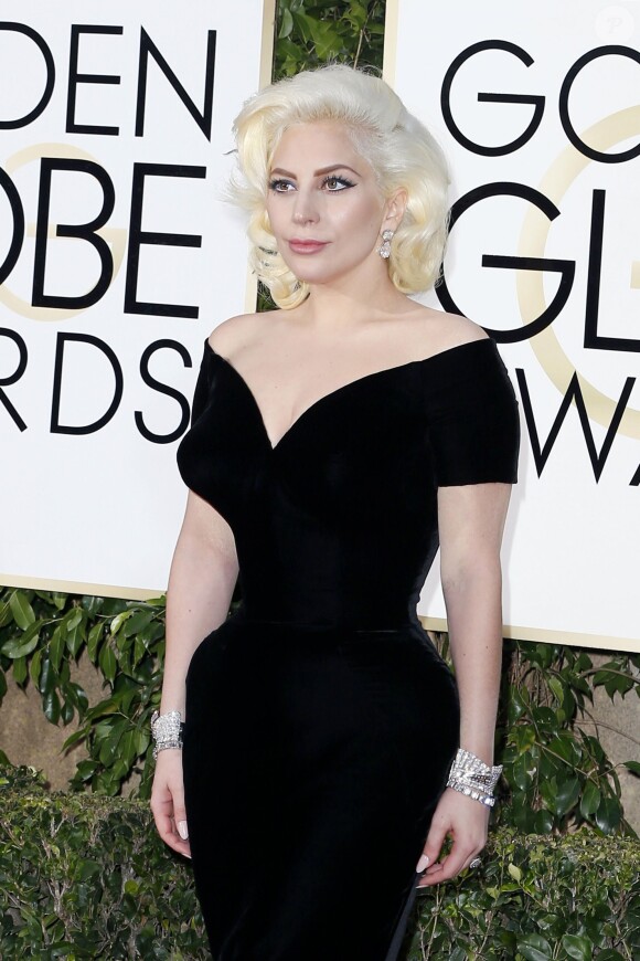 Lady Gaga - 73e cérémonie annuelle des Golden Globe Awards à Beverly Hills, le 10 janvier 2016.