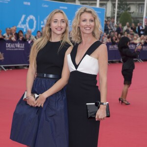 Alexandra Lamy et sa fille Chloé Jouannet - Cérémonie d'ouverture du 40e Festival du cinema americain de Deauville le 5 septembre 2014.