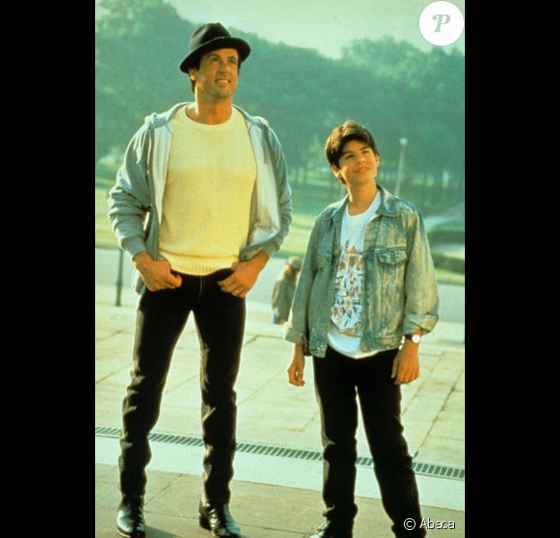 Sylvester Stallone et son fils Sage sur le tournage de Rocky V