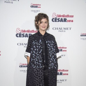 Audrey Tautou - Soirée des Révélations César 2016 dans les salons de la maison Chaumet place Vendôme à Paris, le 11 janvier 2016.