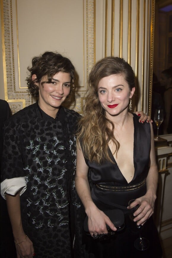 Audrey Tautou et Sarah Suco - Soirée des Révélations César 2016 dans les salons de la maison Chaumet place Vendôme à Paris, le 11 janvier 2016.