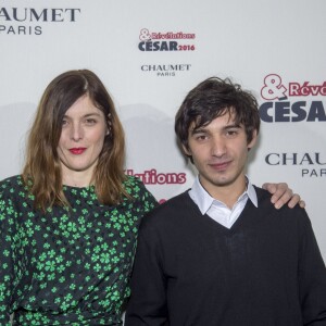 Valérie Donzelli et Aurélien Gabrielli - Soirée des Révélations César 2016 dans les salons de la maison Chaumet place Vendôme à Paris, le 11 janvier 2016.