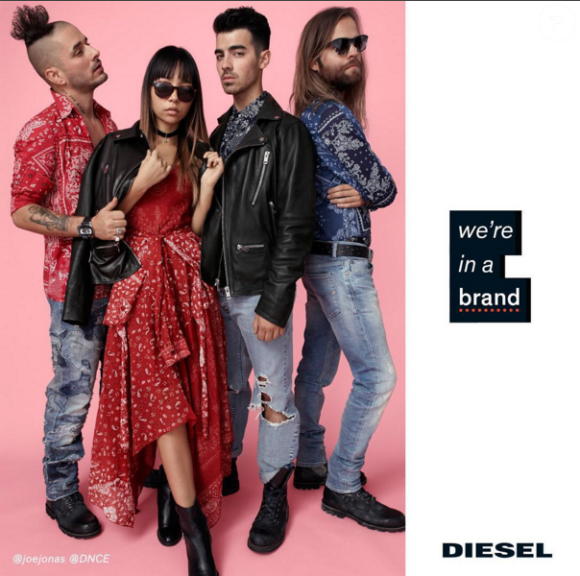 Stav Strashko, Kiko Mizuhara, Trevor Signorino et Joe Jonas pour la campagne printemps-été 2016 de la marque Diesel.