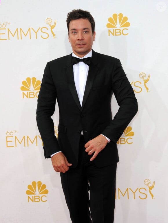 Jimmy Fallon - La 66ème cérémonie annuelle des Emmy Awards au Nokia Theatre à Los Angeles, le 25 août 2014.