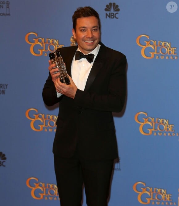 Jimmy Fallon - Press Room - 71eme ceremonie des Golden Globe Awards a Beverly Hills le 12 janvier 2014.