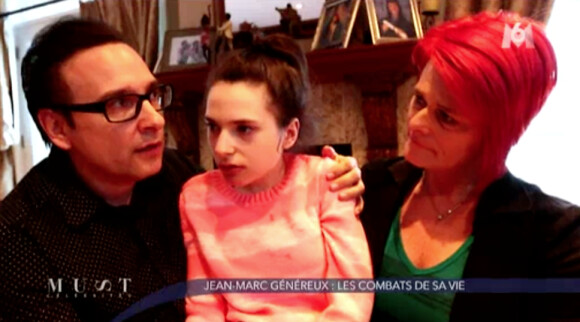 Le touchant Jean-Marc Généreux, touchant au côté de sa fille Francesca dans l'émission "Must Célébrités", diffusée le 1er février 2014.