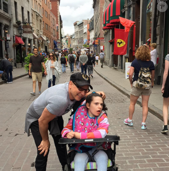 Jean-Marc Généreux et sa fille Francesca en vacances. Août 2015.