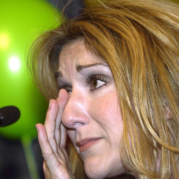 Céline Dion à Montréal le 18 décembre 2002.