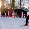 La princesse Mette-Marit et son mari le prince Haakon - La famille royale de Norvège participe aux activités de sports d'hiver organisées devant le palais royal lors des festivités pour le 25ème anniversaire de règne du roi Harald de Norvège à Oslo, le 17 janvier 2016. 17/01/2016 - Oslo