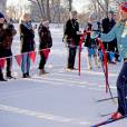 La princesse Mette-Marit - La famille royale de Norvège participe aux activités de sports d'hiver organisées devant le palais royal lors des festivités pour le 25ème anniversaire de règne du roi Harald de Norvège à Oslo, le 17 janvier 2016. 17/01/2016 - Oslo