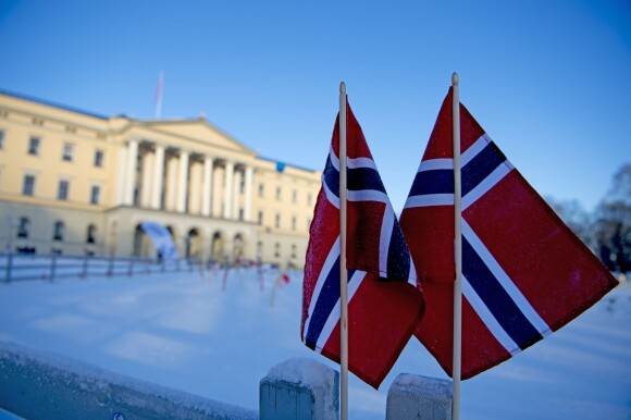 Illustration - La famille royale de Norvège participe aux activités de sports d'hiver organisées devant le palais royal lors des festivités pour le 25ème anniversaire de règne du roi Harald de Norvège à Oslo, le 17 janvier 2016. 17/01/2016 - Oslo