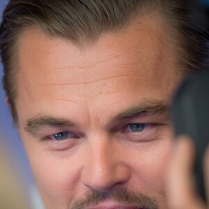 Exclusif - Leonardo DiCaprio en interview lors de l'avant-première du film "The Revenant" au Grand Rex à Paris, le 18 janvier 2016.