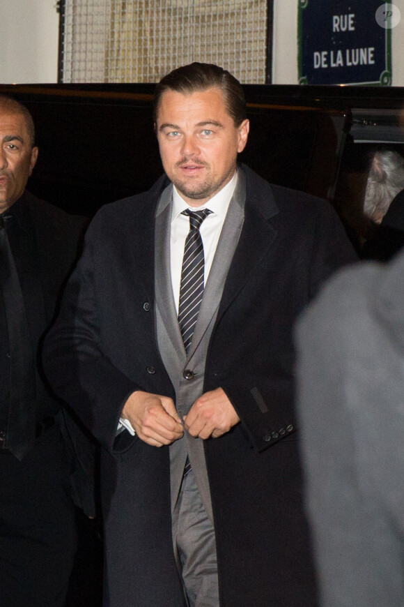 Leonardo DiCaprio - Arrivées - Avant-première du film "The Revenant" au Grand Rex à Paris, le 18 janvier 2016.