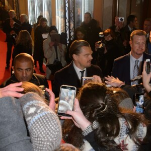 Leonardo DiCaprio - Arrivées - Avant-première du film "The Revenant" au Grand Rex à Paris, le 18 janvier 2016.