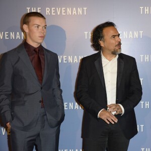 Will Poulter, Alejandro Gonzalez Inarritu et Leonardo DiCaprio - Avant-première du film "The Revenant" au Grand Rex à Paris, le 18 janvier 2016.