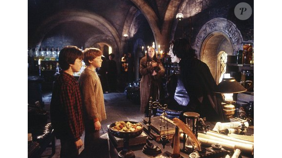 Alan Rickman, alias Severus Snape/Rogue, dans Harry Potter et la chambre des secrets