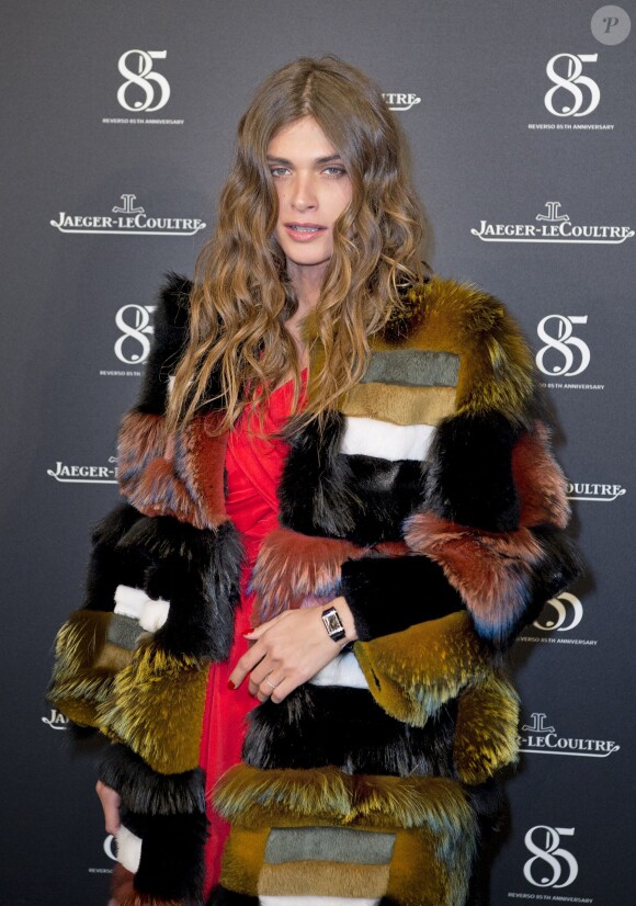 Elisa Sednaoui - Photocall du 85ème anniversaire de la montre Jaeger-LeCoultre Reverso à Genève le 18 janvier 2016