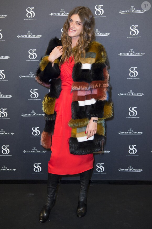 Elisa Sednaoui - Photocall du 85ème anniversaire de la montre Jaeger-LeCoultre Reverso à Genève le 18 janvier 2016