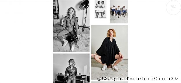 Raphaelle Dupire prend la pose pour la collection automne-hiver 2016 de Carolina Ritz
