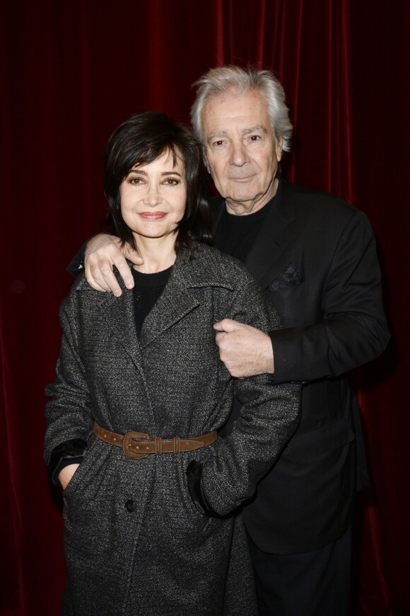 Pierre Arditi et sa femme Evelyne Bouix lors des Rencontres du Théâtre Privé le 19 janvier 2016 au Théâtre de Paris à Paris