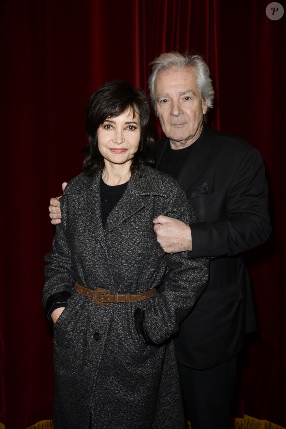 Pierre Arditi et sa femme Evelyne Bouix lors des Rencontres du Théâtre Privé le 19 janvier 2016 au Théâtre de Paris à Paris