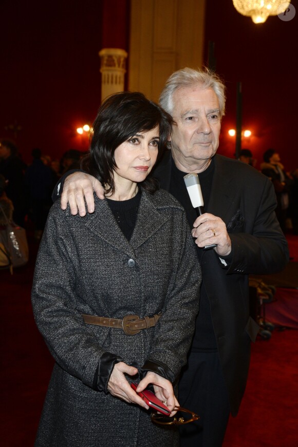 Pierre Arditi et sa femme Evelyne Bouix lors des Rencontres du Théâtre Privé le 19 janvier 2016 au Théâtre de Paris à Paris